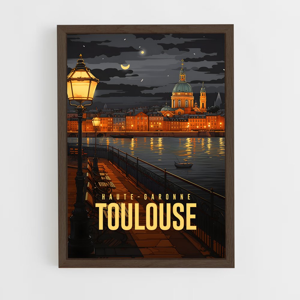 toulouse-7 cadre Bois foncé