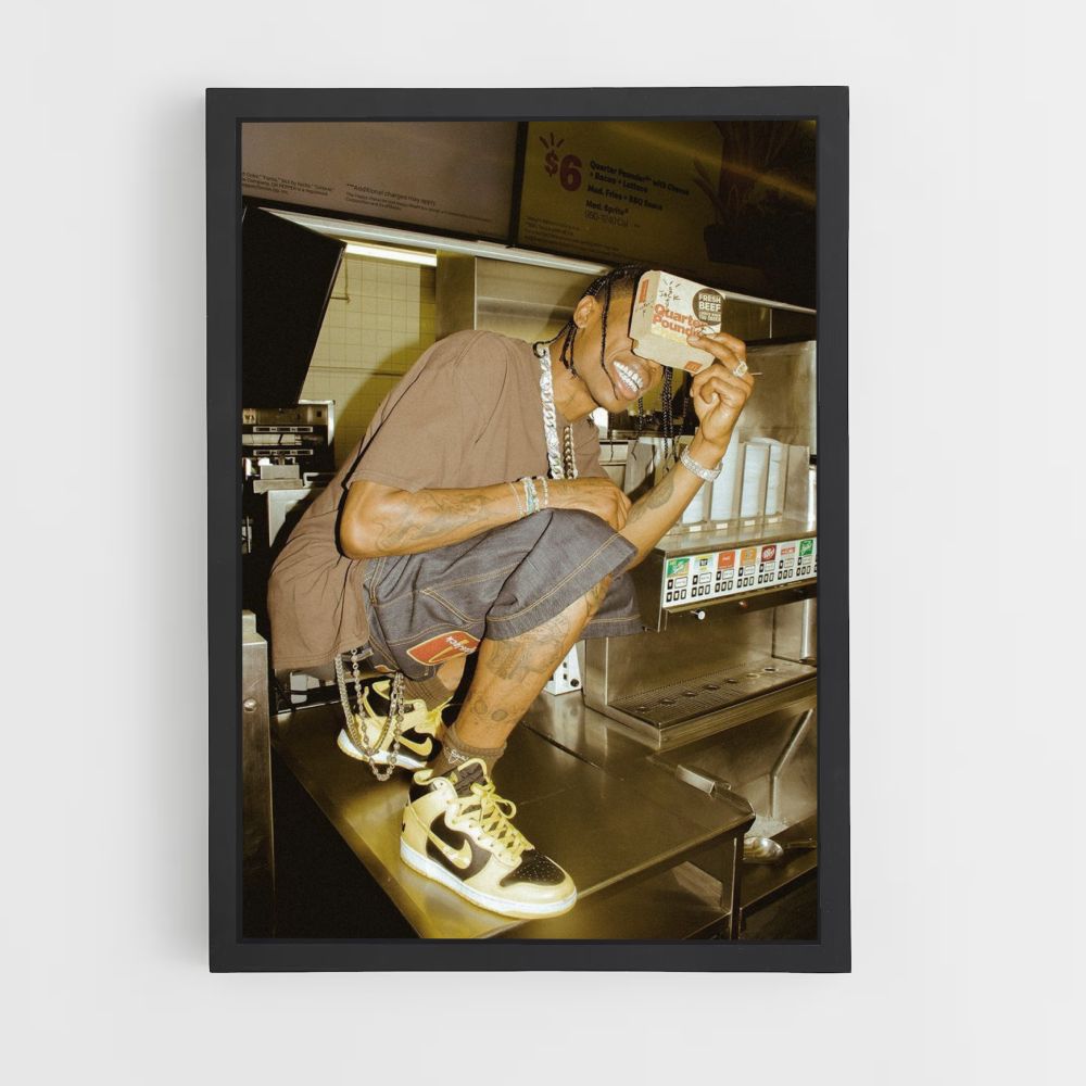 Póster Mcdo Travis Scott