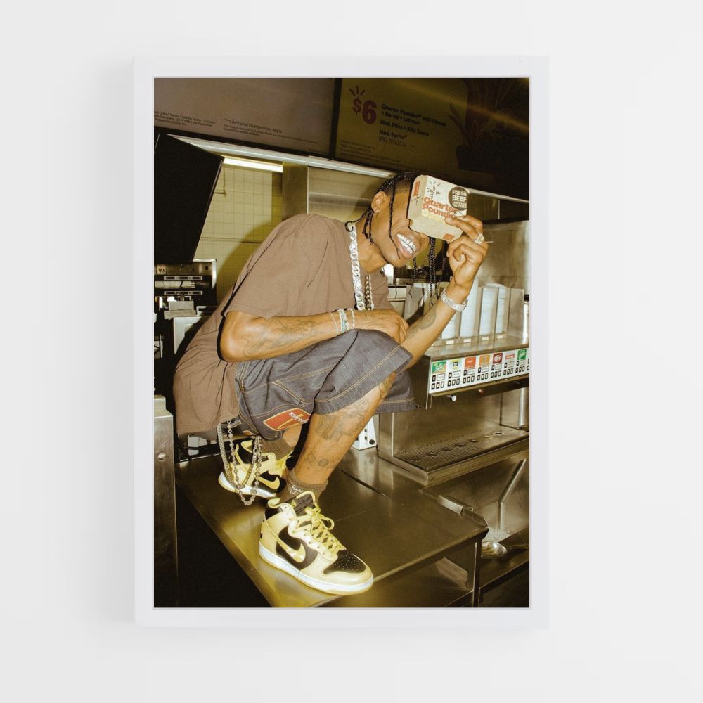 Póster Mcdo Travis Scott