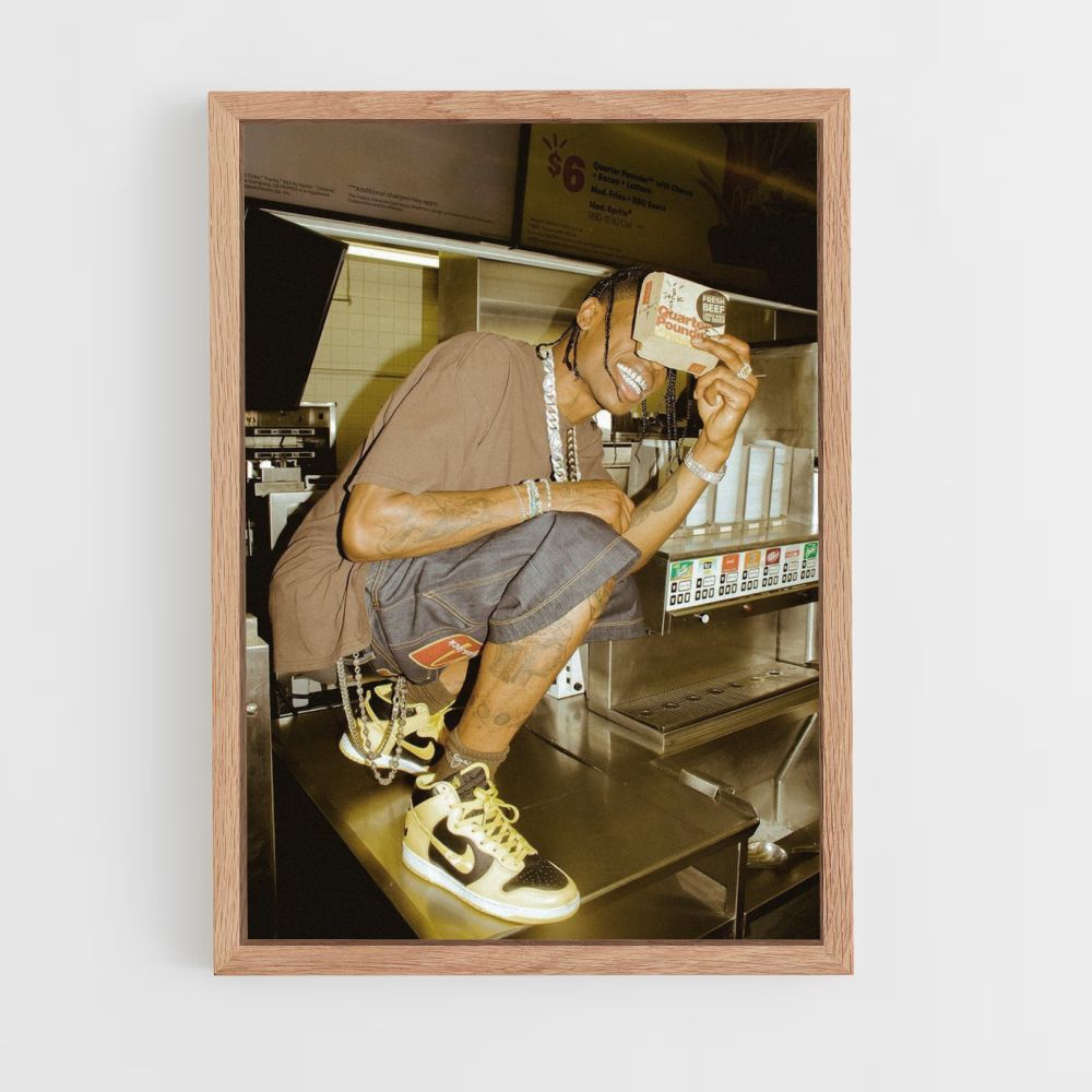 Póster Mcdo Travis Scott