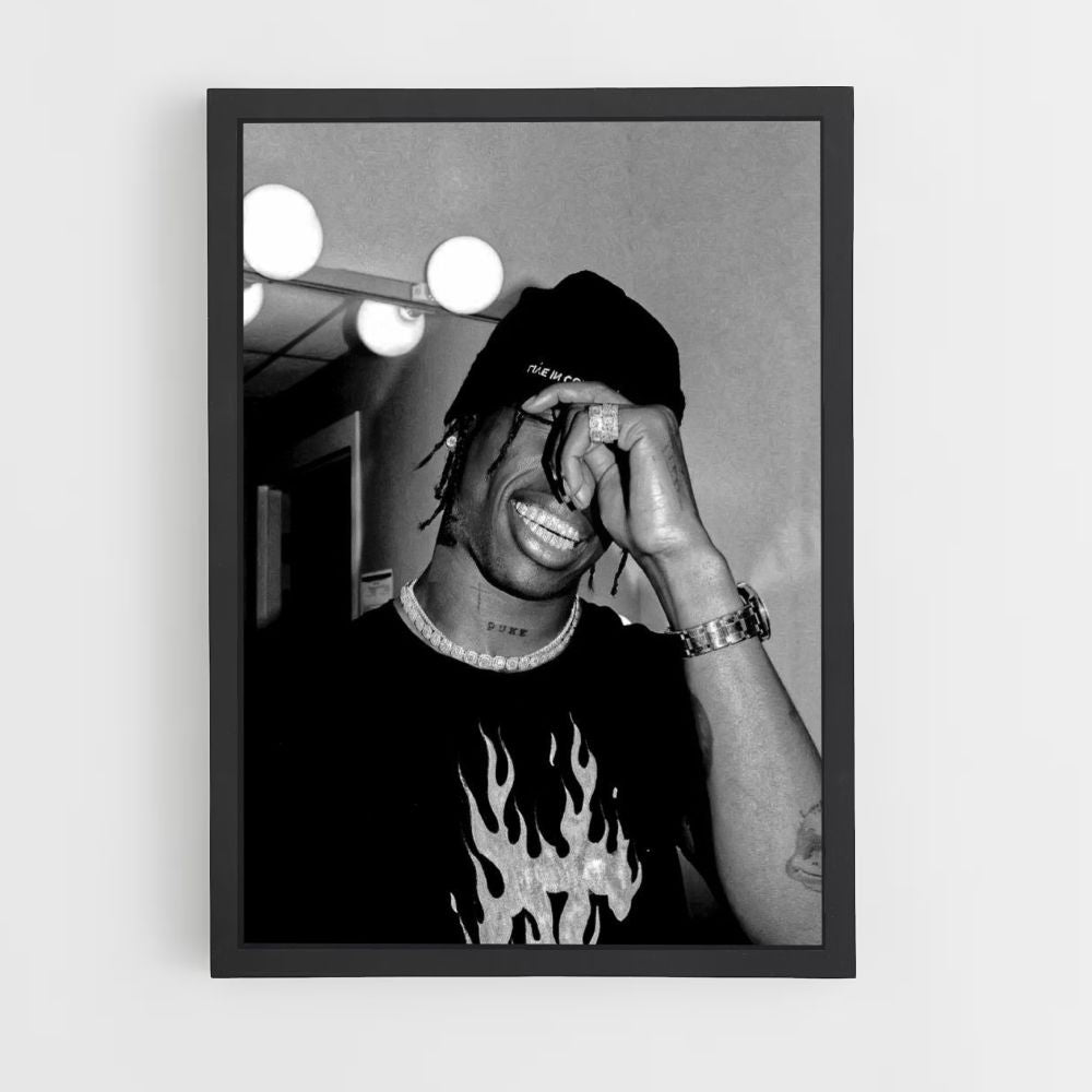 Póster Travis Scott Gris