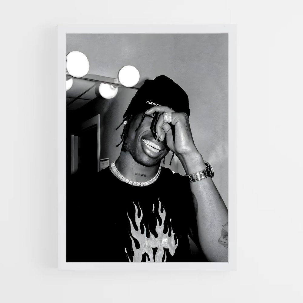 travis-scott-13 cadre Blanc