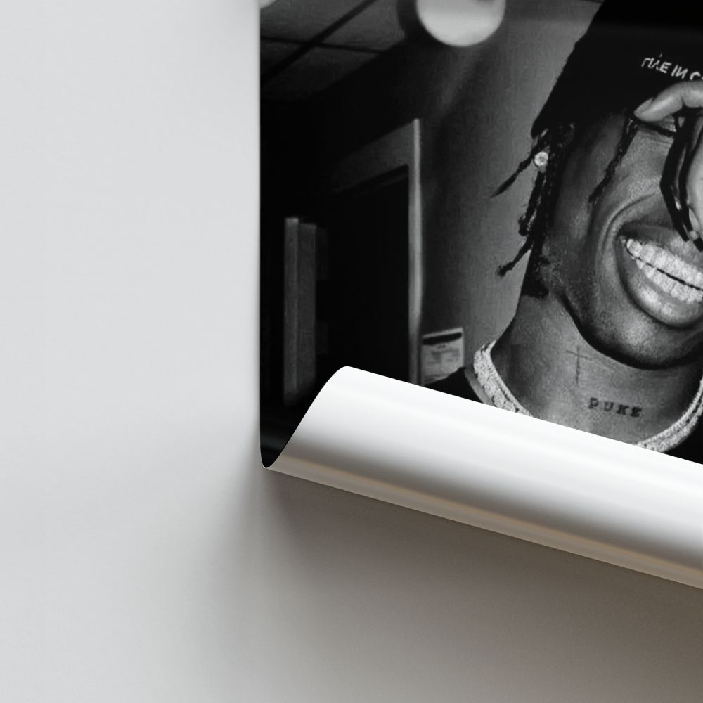 Póster Travis Scott Gris