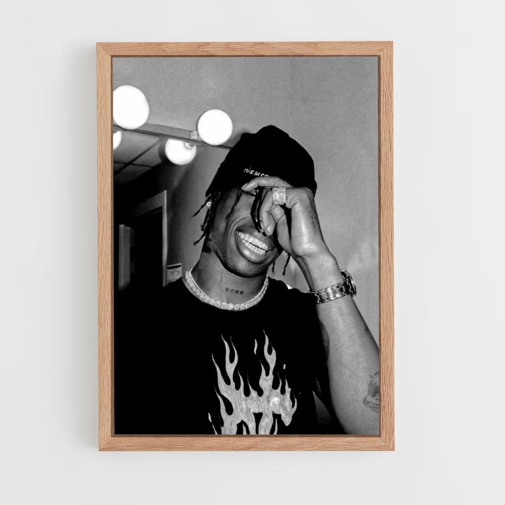 Póster Travis Scott Gris