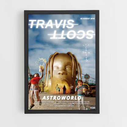 Póster Travis Scott Oro