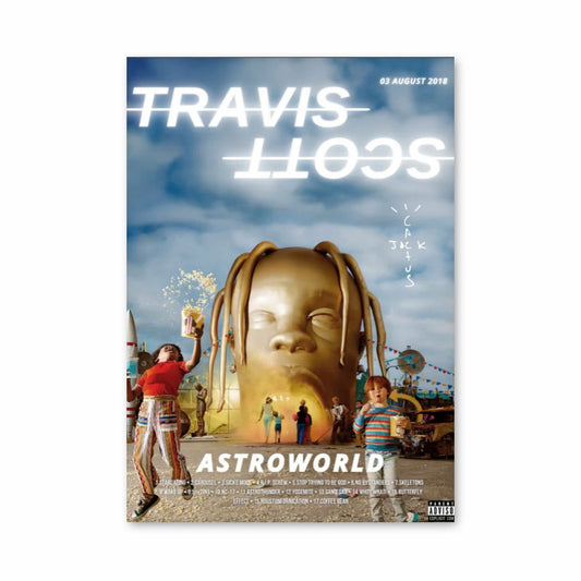 Póster Travis Scott Oro