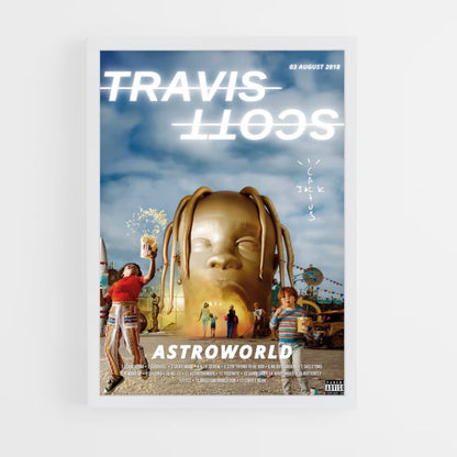 Póster Travis Scott Oro