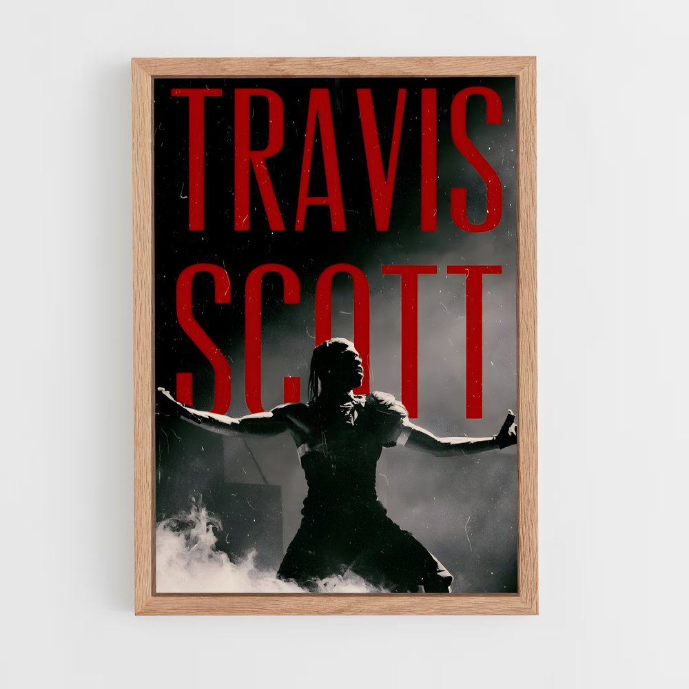 travis-scott-4 cadre Bois clair
