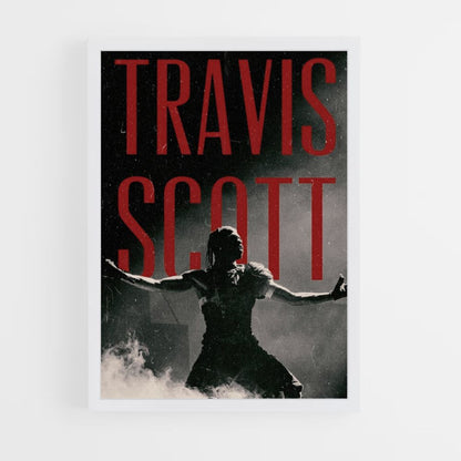 Póster Travis Scott Rojo