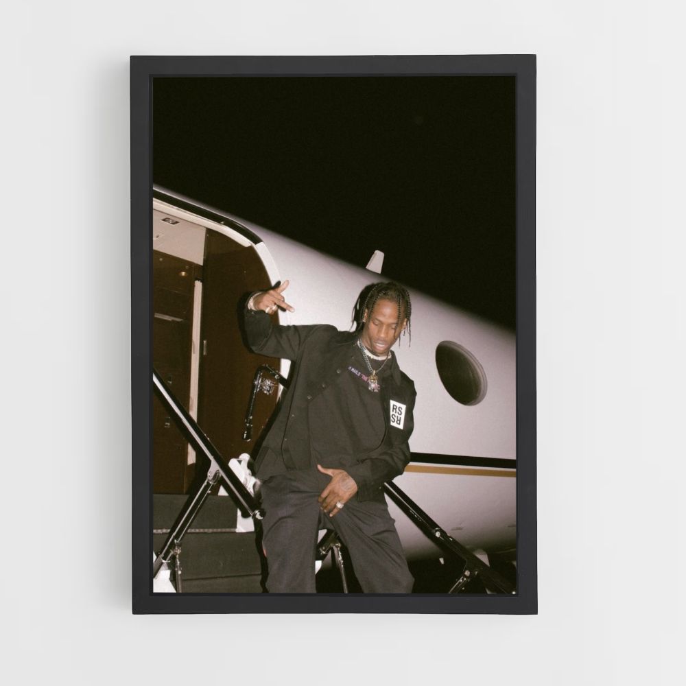 Jet privado de Travis Scott Póster