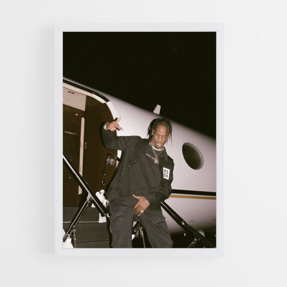 Jet privado de Travis Scott Póster