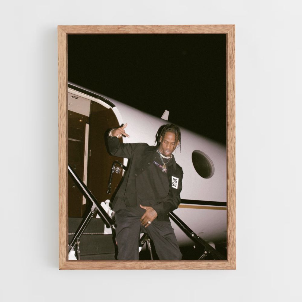 Jet privado de Travis Scott Póster