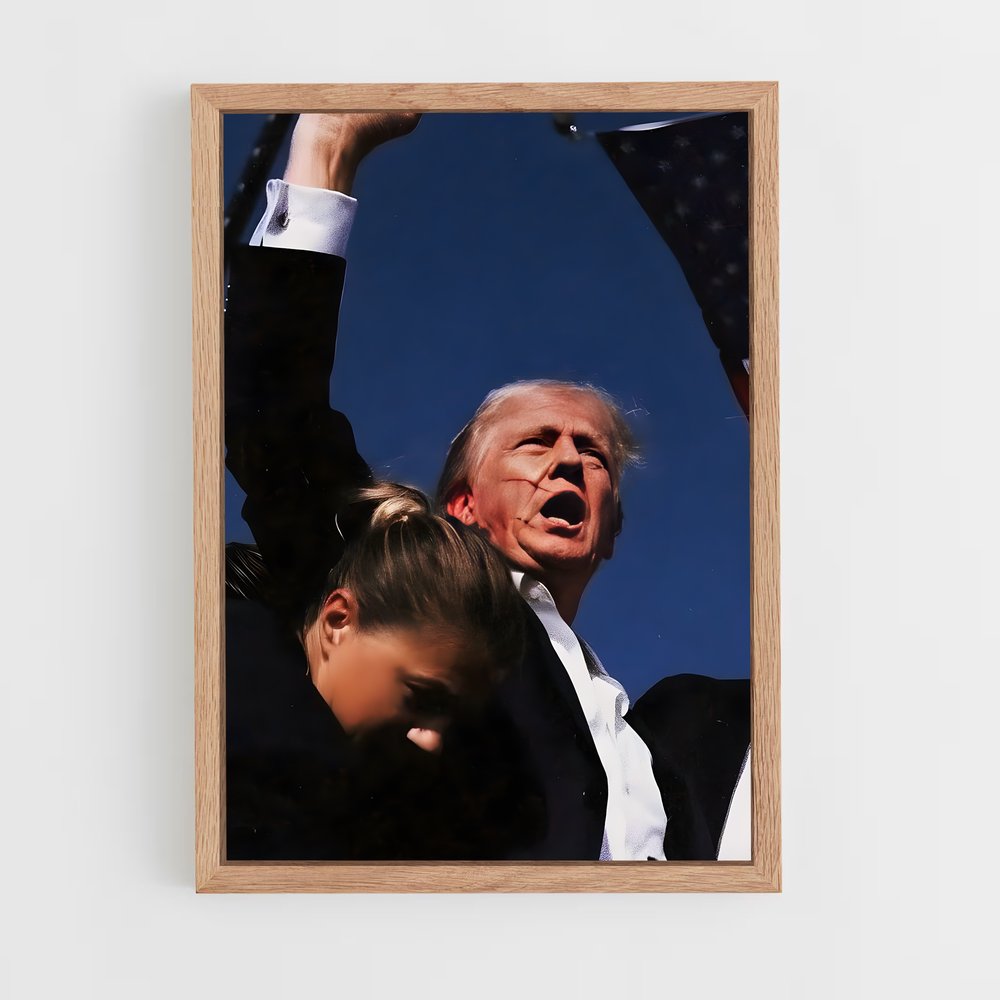 trump-2 cadre Bois clair