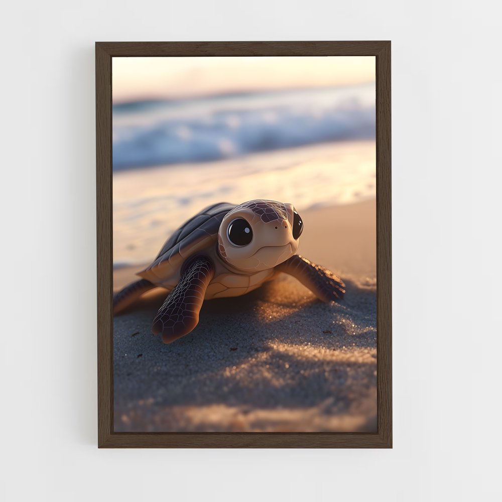 turtle-7 cadre Bois foncé