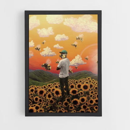 Póster Abejas Girasol