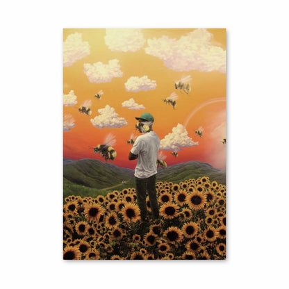 Póster Abejas Girasol