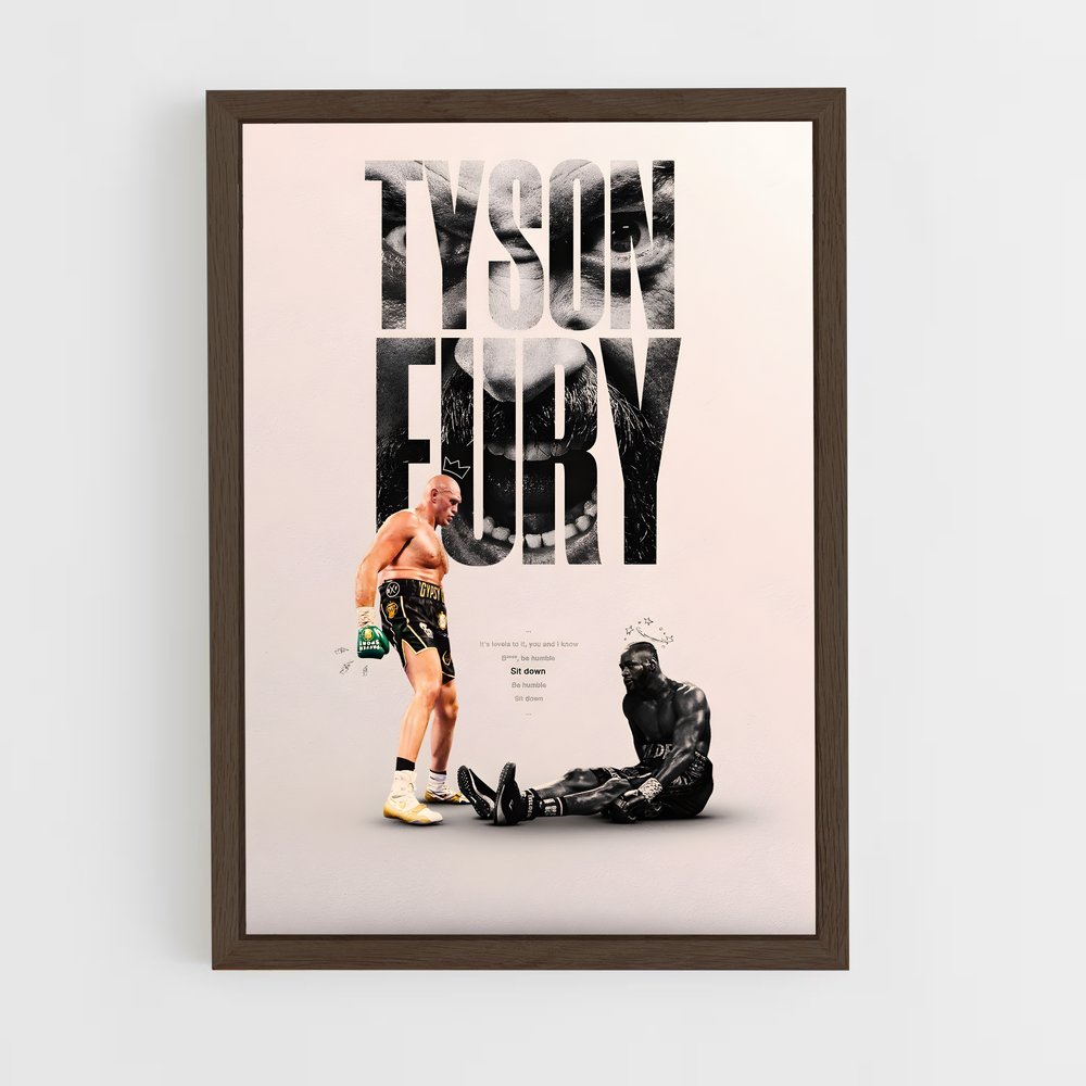 tyson-fury-4 cadre Bois foncé