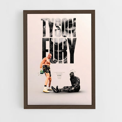 tyson-fury-4 cadre Bois foncé