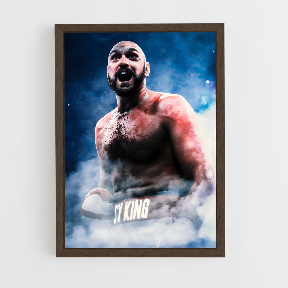 tyson-fury-6 cadre Bois foncé