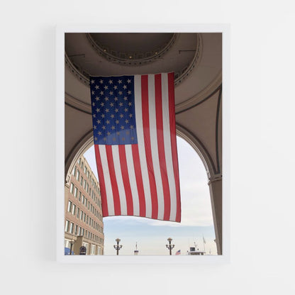 Bandera de Estados Unidos Póster