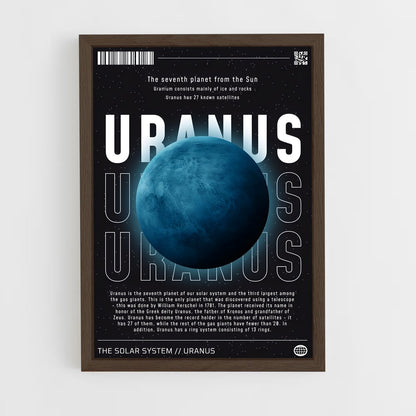 uranus-3 cadre Bois foncé