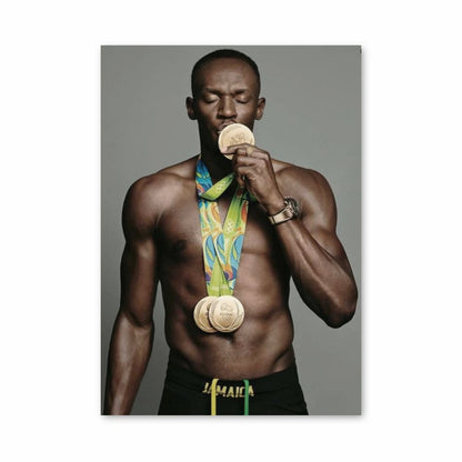 Póster Medalla Usain Bolt