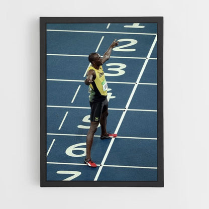 Cartel Usain Bolt Campeón