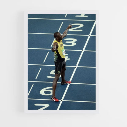 Cartel Usain Bolt Campeón