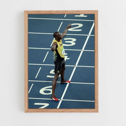 Cartel Usain Bolt Campeón