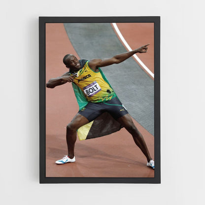 Celebración de Usain Bolt Póster