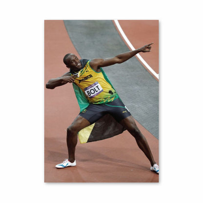 Celebración de Usain Bolt Póster