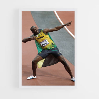 Celebración de Usain Bolt Póster