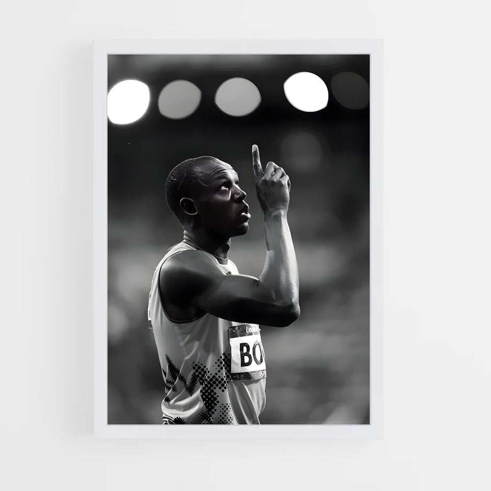 usain-bolt-7 cadre Blanc
