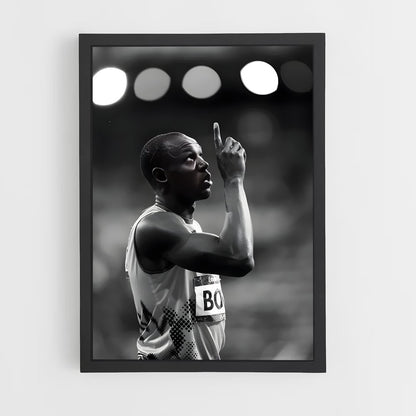 usain-bolt-7 cadre Noir