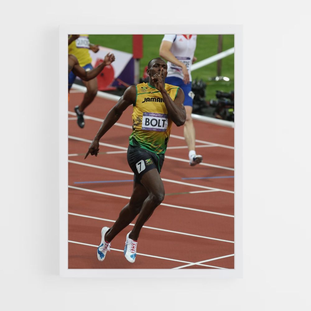 Cartel Carrera Usain Bolt