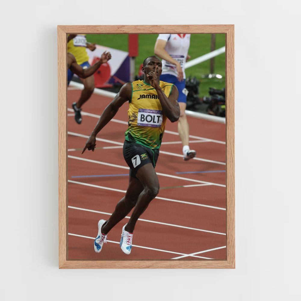 Cartel Carrera Usain Bolt