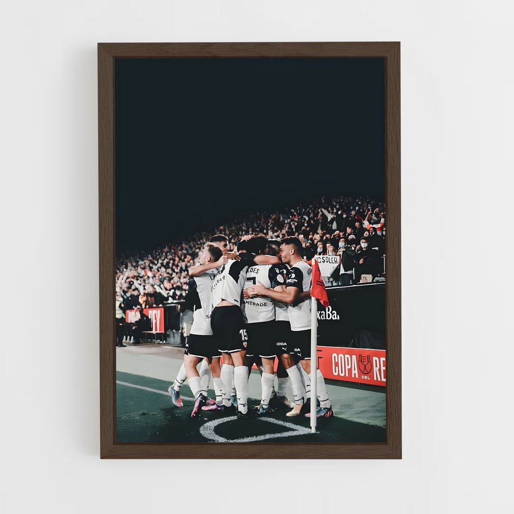 valencia-cf-6 cadre Bois foncé