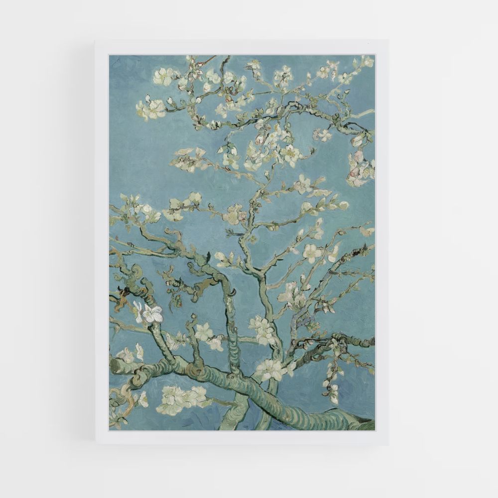 Póster Almendro en flor