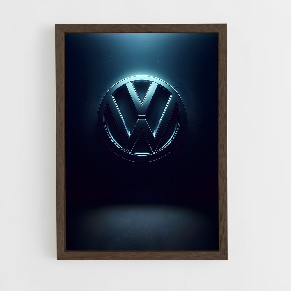 volkswagen-6 cadre Bois foncé