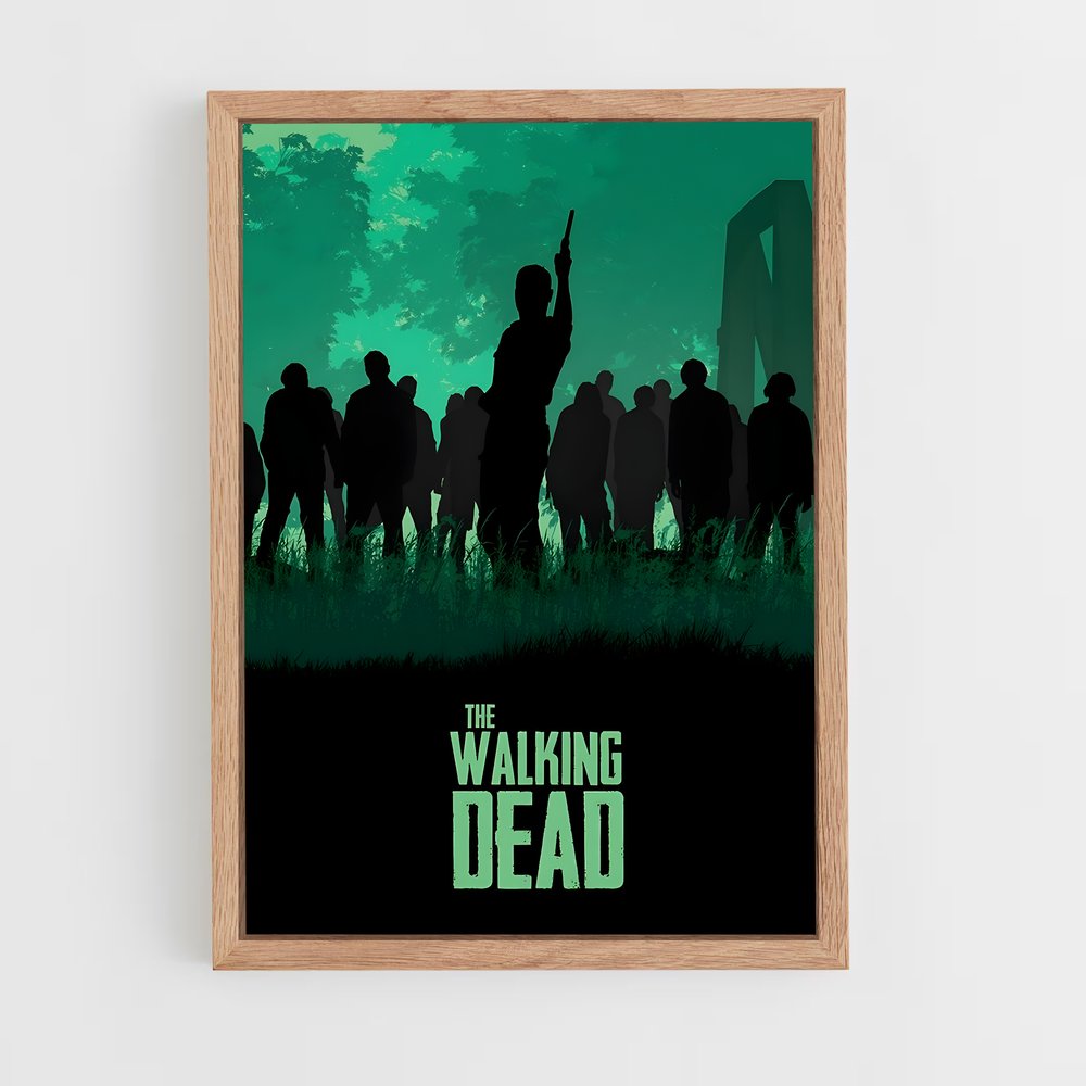 walking-dead-13 cadre Bois clair