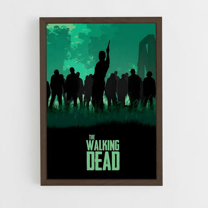 walking-dead-13 cadre Bois foncé