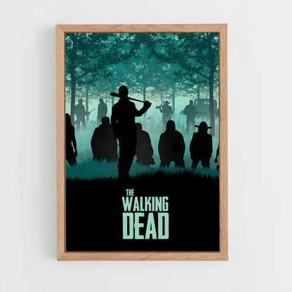 walking-dead-14 cadre Bois clair