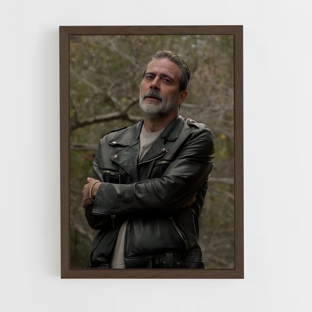 walking-dead-15 cadre Bois foncé