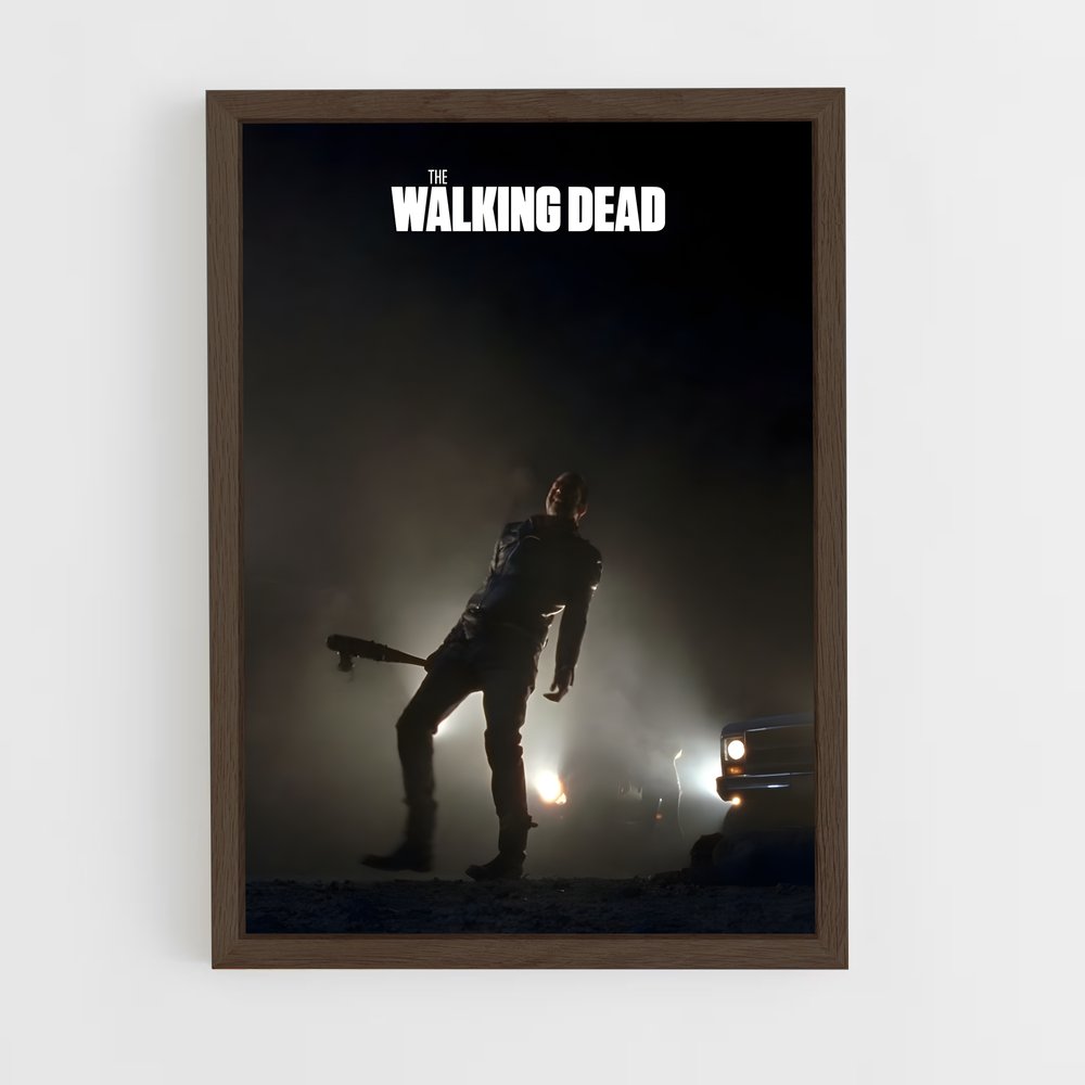 walking-dead-17 cadre Bois foncé