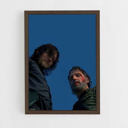walking-dead-18 cadre Bois foncé