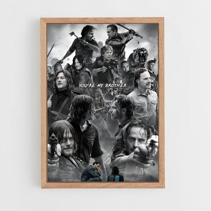 walking-dead-19 cadre Bois clair