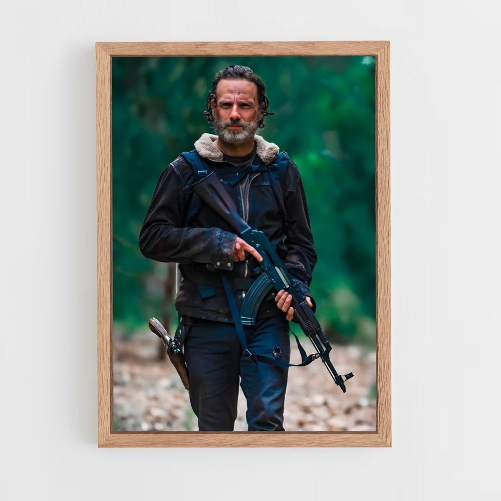 walking-dead-2 cadre Bois clair