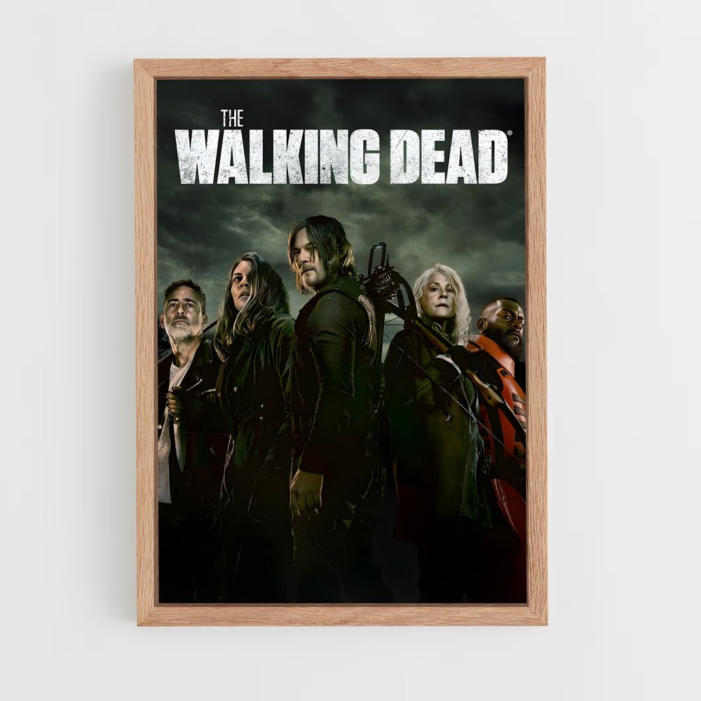 walking-dead-21 cadre Bois clair