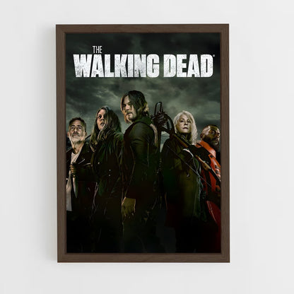 walking-dead-21 cadre Bois foncé