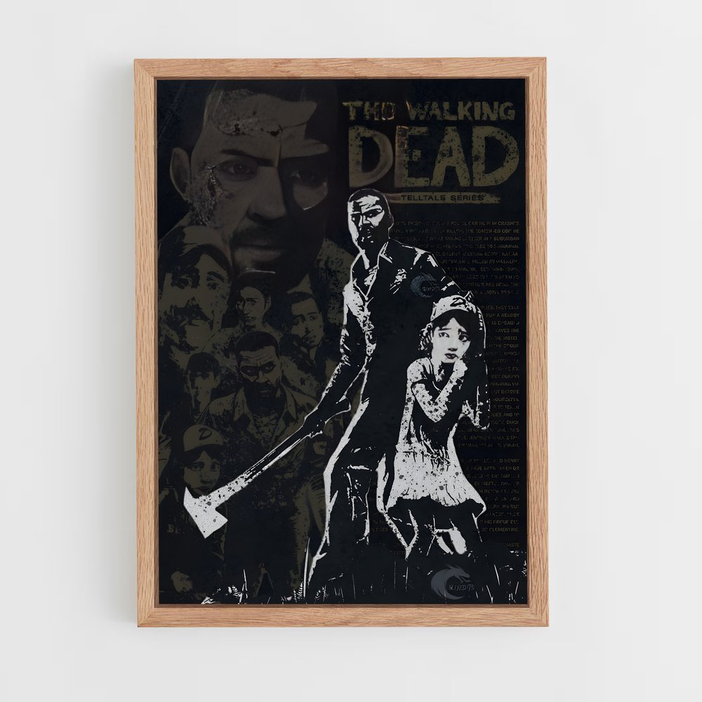 walking-dead-22 cadre Bois clair